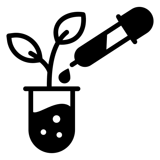 Botany biology flask education icon