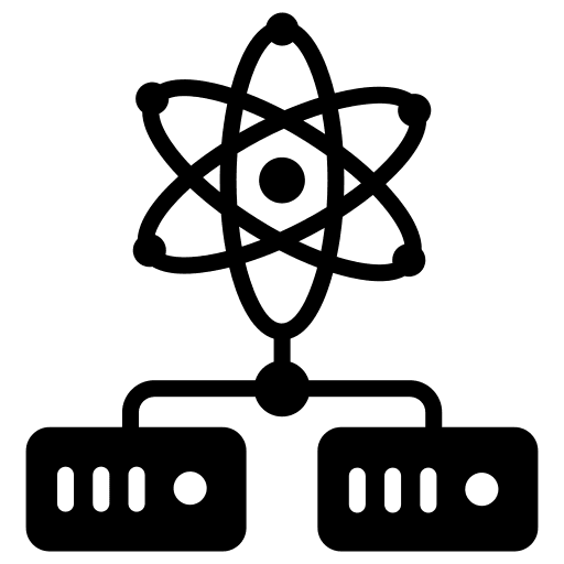 Data science science connection server icon