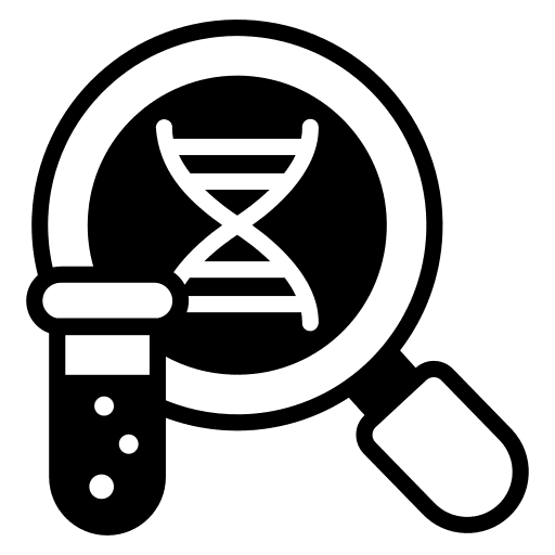 Dna structure research dna search icon