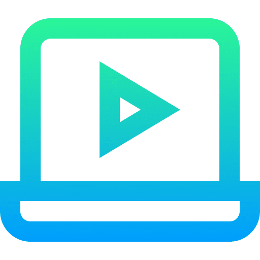 Laptop electronics education music and multimedia icon
