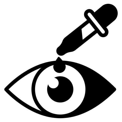 Optometrist healthcare and medical eye test testing glasses icon