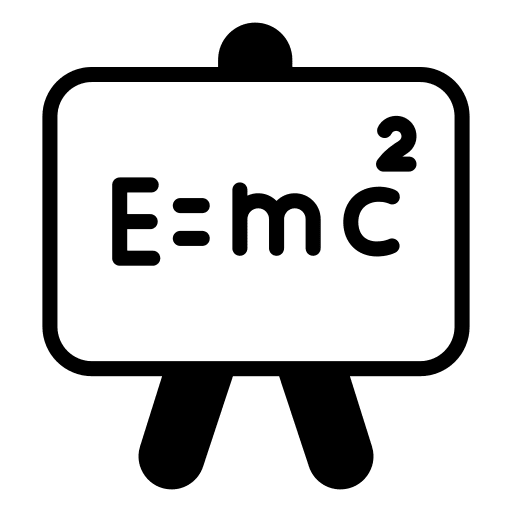 Physics formula science physics icon