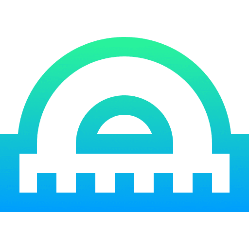 Protractor school material protractor stationery icon Protractor school material protractor stationery icon