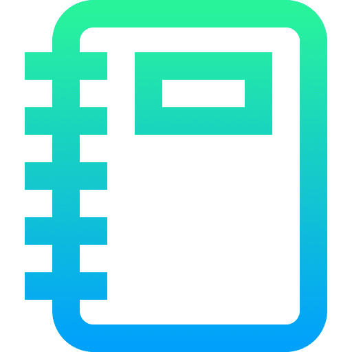 Notebook book business agenda icon Notebook book business agenda icon