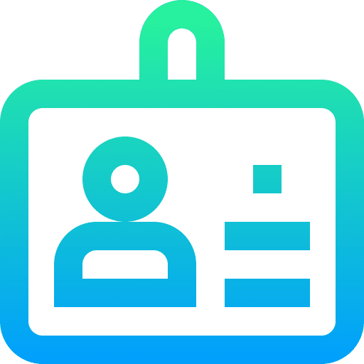 Student card pass education identification icon Student card pass education identification icon