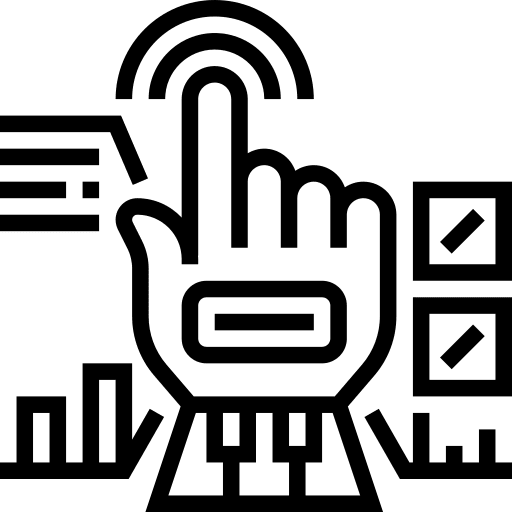 Decision processing user innovation icon