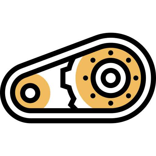 Drive belt engine mechanic drive belt icon