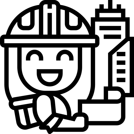 Architect architect job helmet icon
