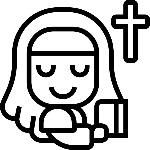 Nun user christianism priest icon Nun user christianism priest icon