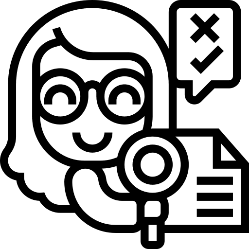 Proofreading proofreading correction management icon