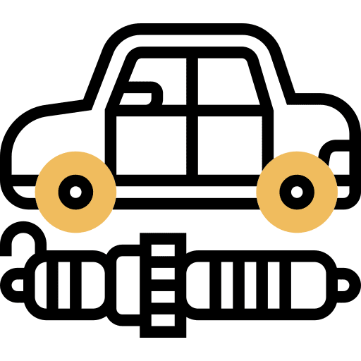 Spark plug ignition engine electronics icon