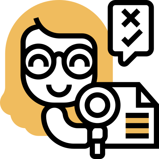 Proofreading management correction professions and jobs icon