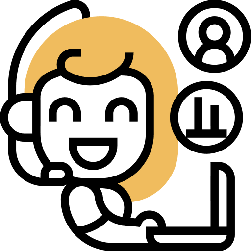 Consultant service operator assistance icon Consultant service operator assistance icon