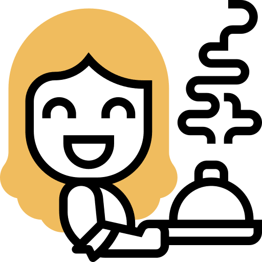 Waitress professions and jobs woman avatar icon Waitress professions and jobs woman avatar icon