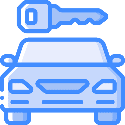 Car rental locked car rental car key icon