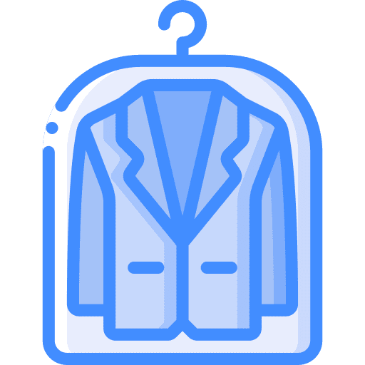 Dry cleaning laundry hang suits icon
