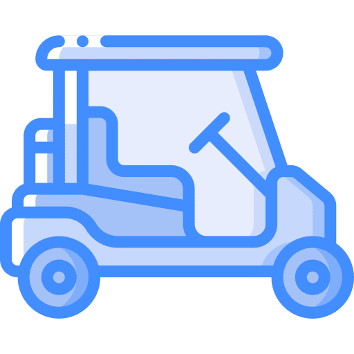 Golf cart golf cart vehicle drive icon