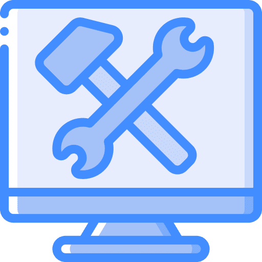 Technical support technical support operator construction and tools icon