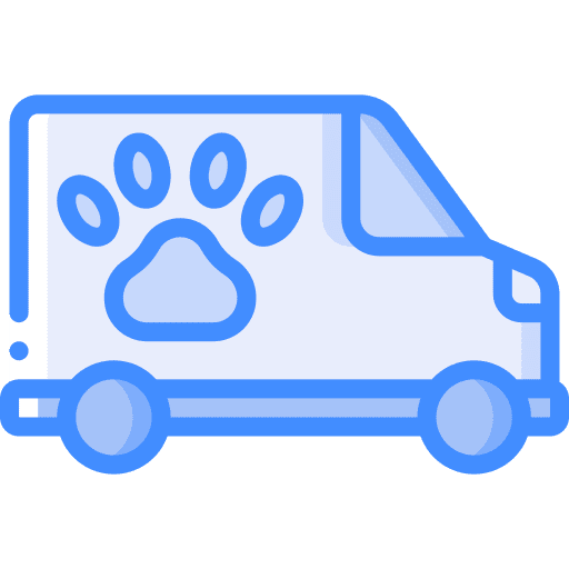 Van automobile vet emergency icon