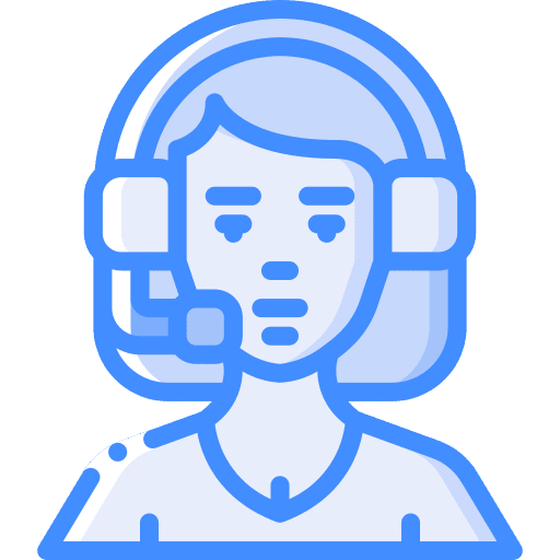 Customer service consultant assistance service icon