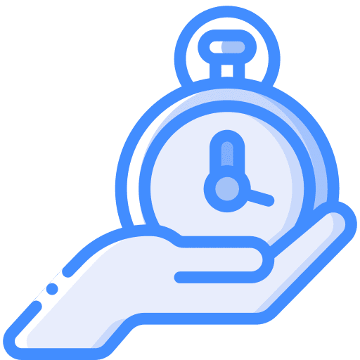 Hand gesture hand gesture stopwatch clock icon