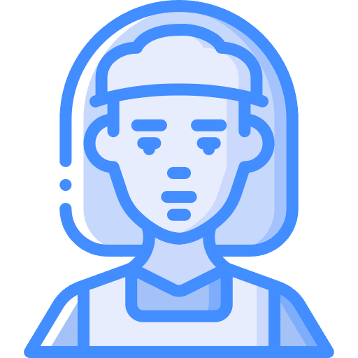Maid maid caucasian uniform icon