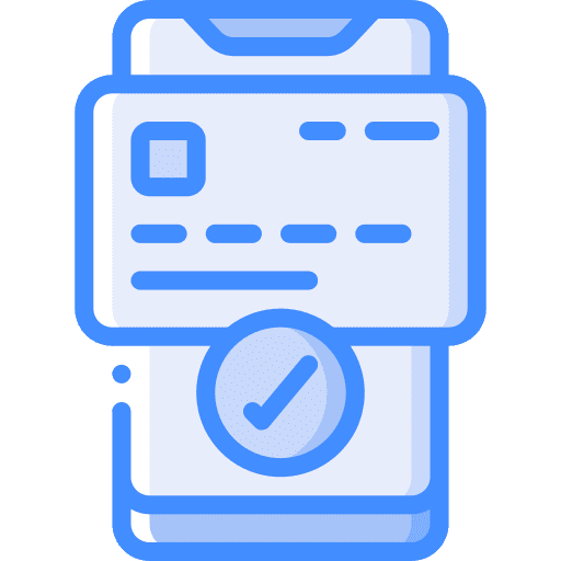 Online payment online payment approve credit card icon