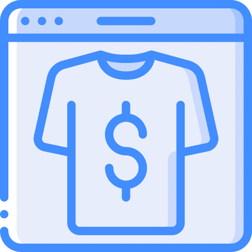 Web browser web browser tshirt commerce and shopping icon