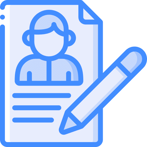 Resume user resume cv icon