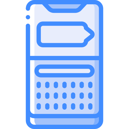 Smartphone texting mobile application mobile app icon