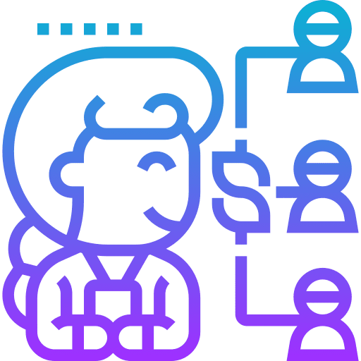 Accounting organization investment manager icon Accounting organization investment manager icon