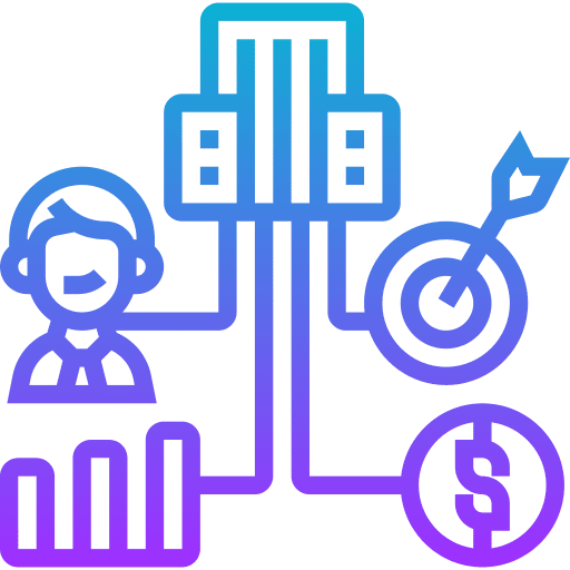 Functional economy management functional icon