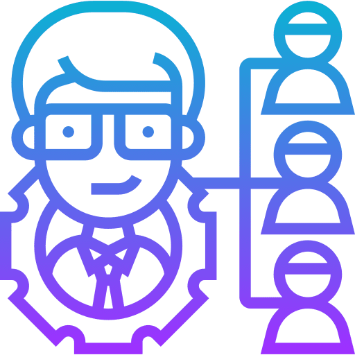 Manager leadership boss administrator icon