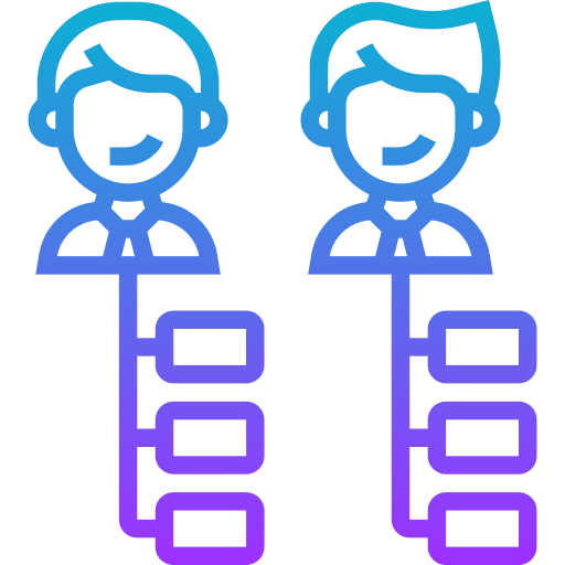 Matrix relationship user matrix icon