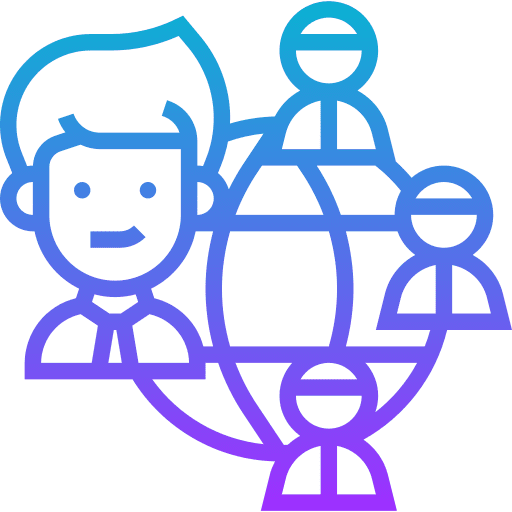 Outsourcing members directions networking icon Outsourcing members directions networking icon
