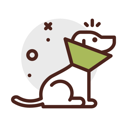 Sick sick dog ill icon