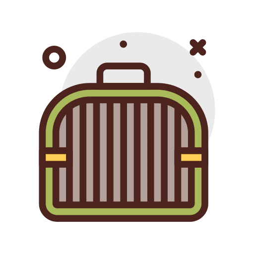 Transport carrier transporter pet cage icon Transport carrier transporter pet cage icon