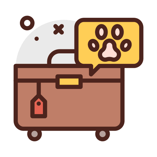 Bag paw pet bag icon Bag paw pet bag icon