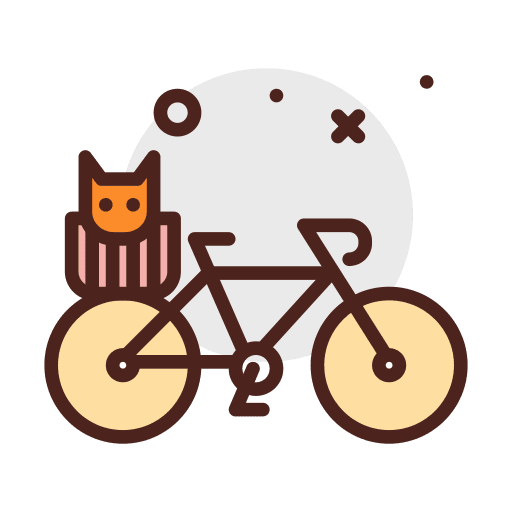 Bike pet bike cat icon Bike pet bike cat icon