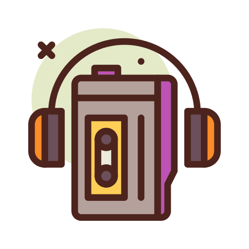 Music player portable music and multimedia player icon Music player portable music and multimedia player icon