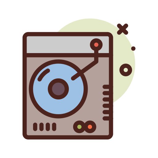 Vinyl player record player vinyl player vinyl record icon