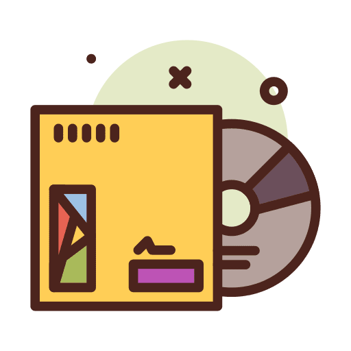 Cd disc music and multimedia cd icon Cd disc music and multimedia cd icon