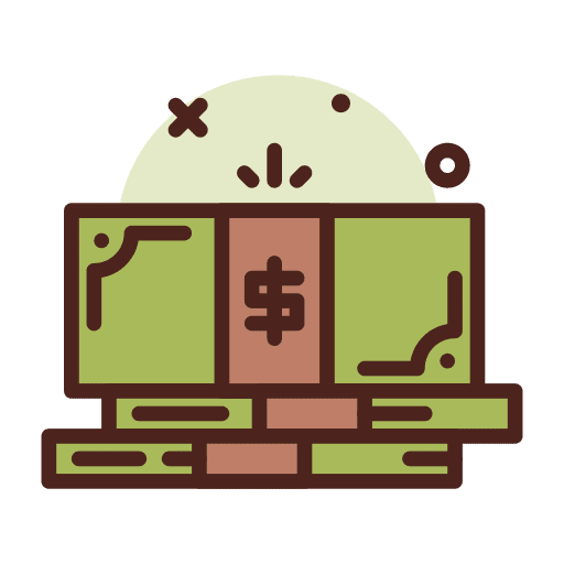 Dollars rich cash profit icon Dollars rich cash profit icon