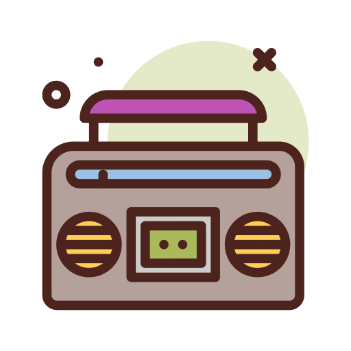 Player player tape radio icon Player player tape radio icon