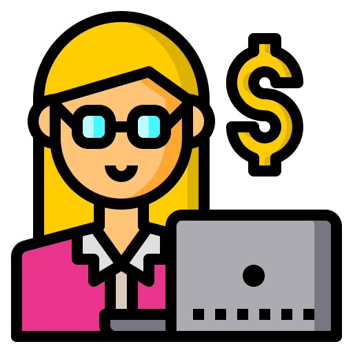 Woman female woman manager icon