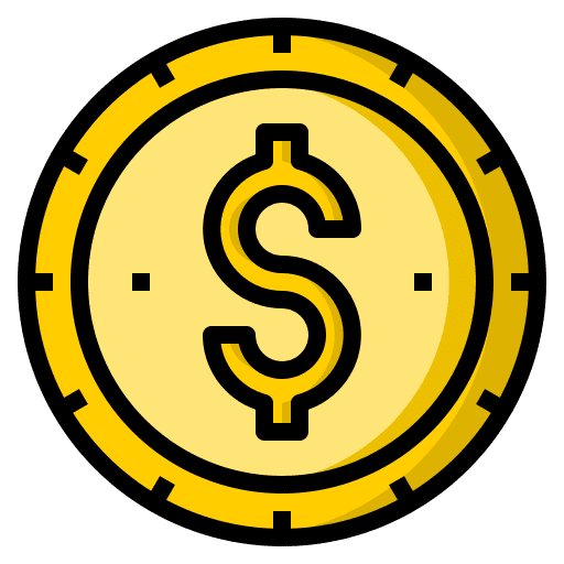 Dollar coin dollar business and finance money icon