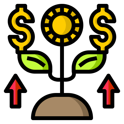 Grow up bank grow up growth icon Grow up bank grow up growth icon
