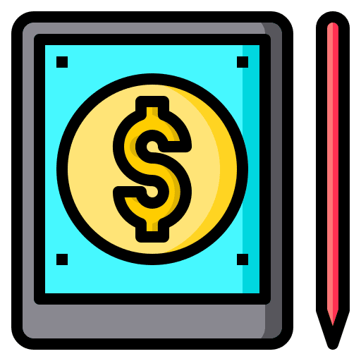 Online money online store business and finance payment method icon Online money online store business and finance payment method icon