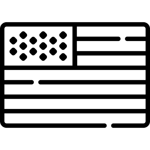 American flag variant flags nation icon