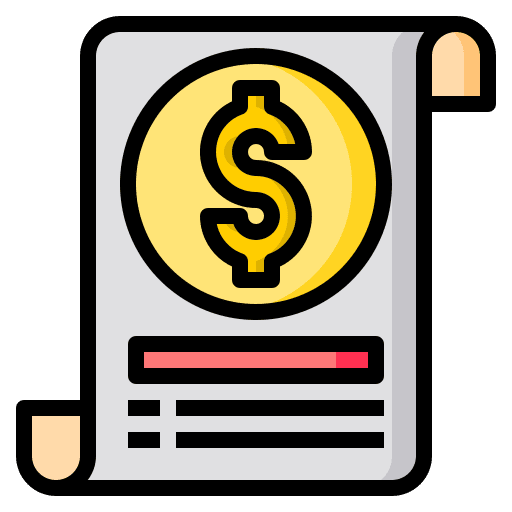 Bill receipt invoice billing icon Bill receipt invoice billing icon
